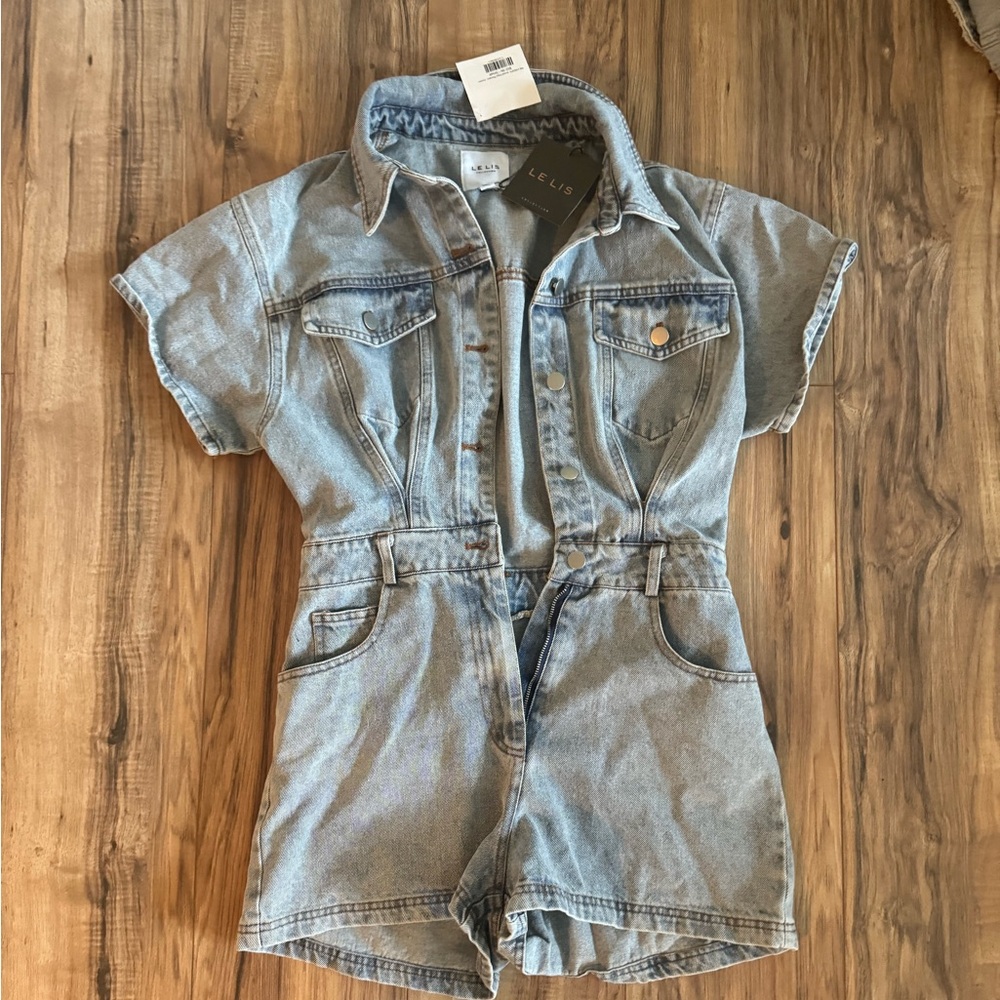 Denim Romper